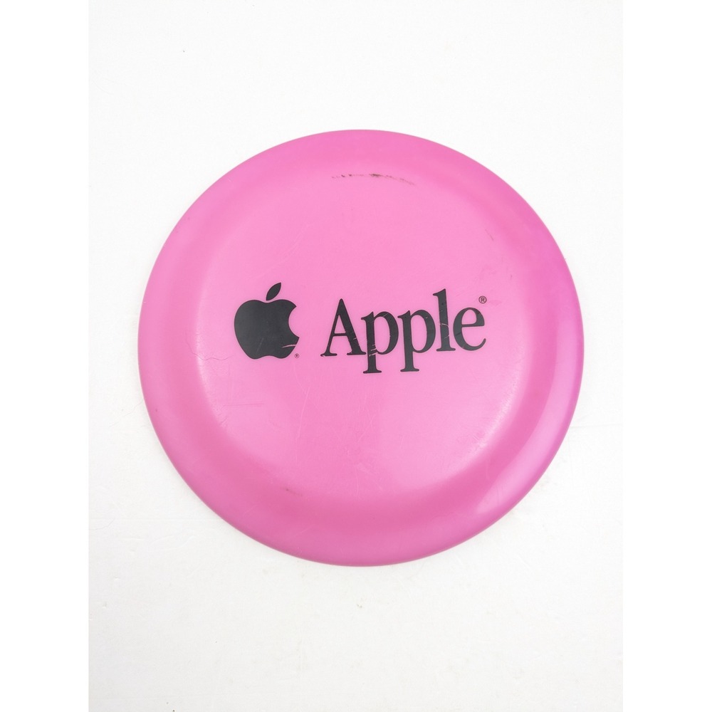 Vintage Apple Computer Pink‎ Promo Flying Disc Frisbee Employee Swag Rare